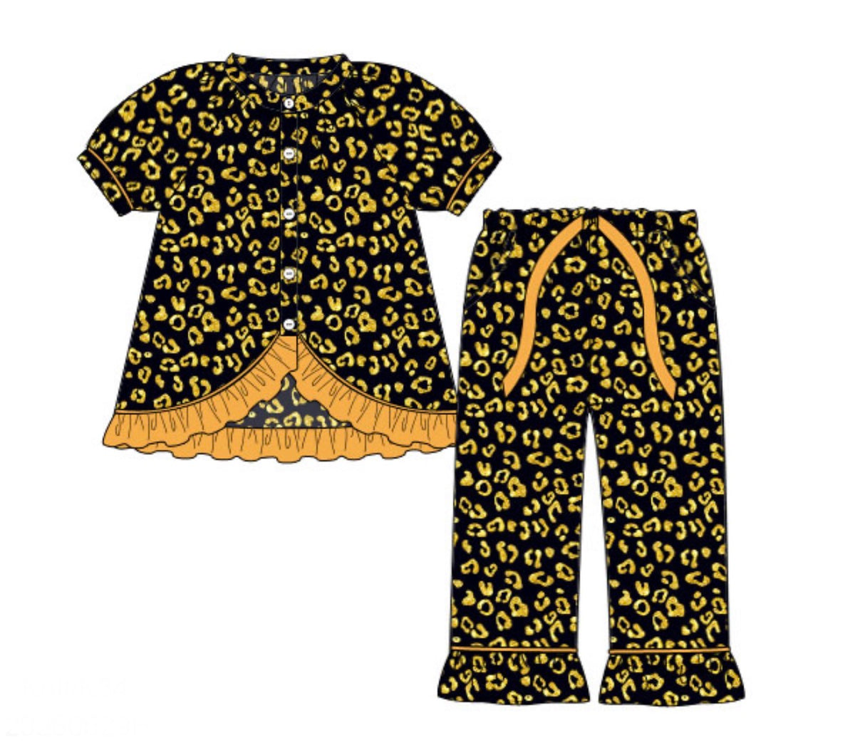 PO55 Midnight Countdown PJs Adult Set