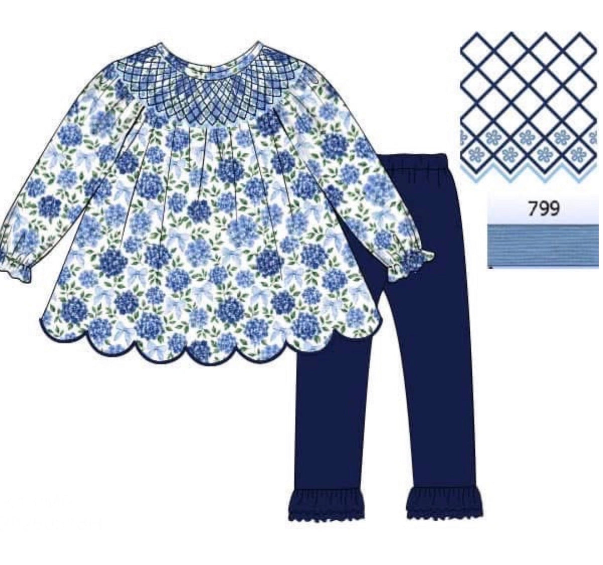PO55 Winter Blues Legging Set
