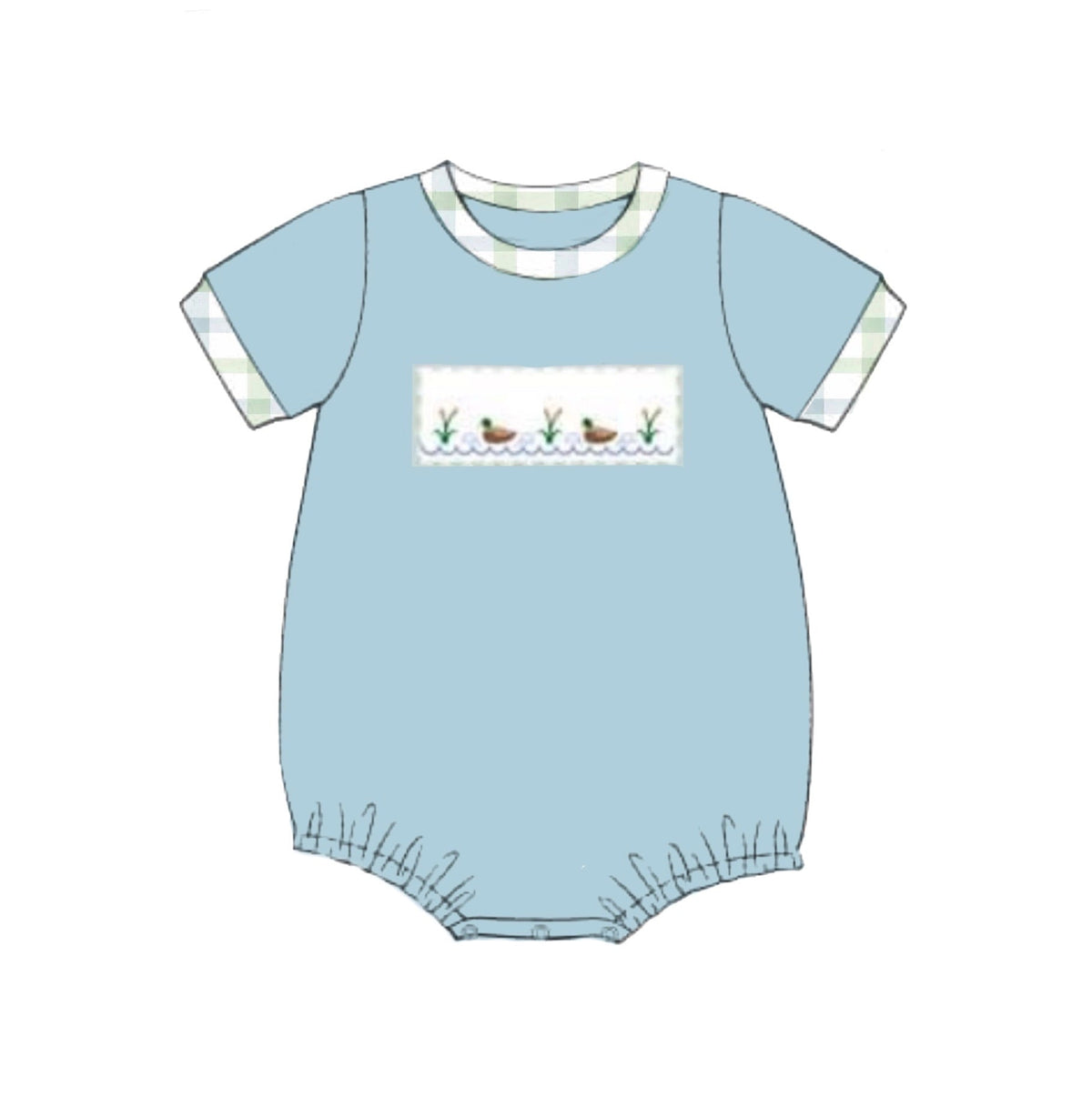 PO50 Slate Ducks & Flowers Bubble