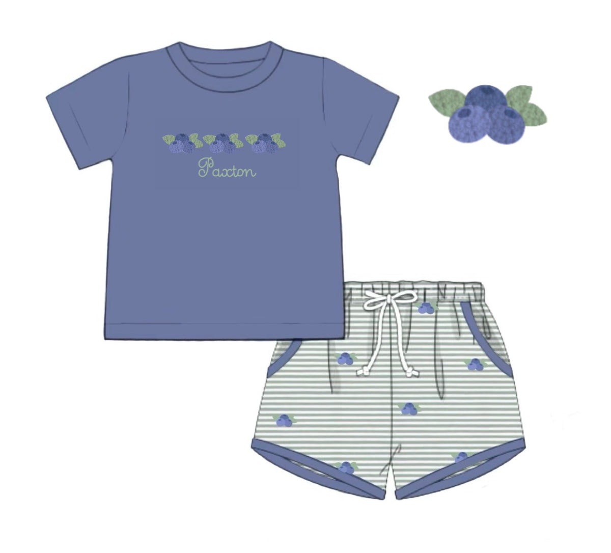 PO46 Picking Berries Boy Short Set