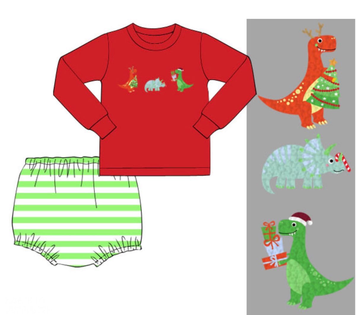 PO54 For the Boys - Jurassic Jingle Diaper Set