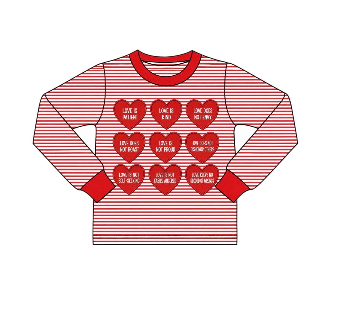 PO56 Valentine Shirts Only - Red Hearts