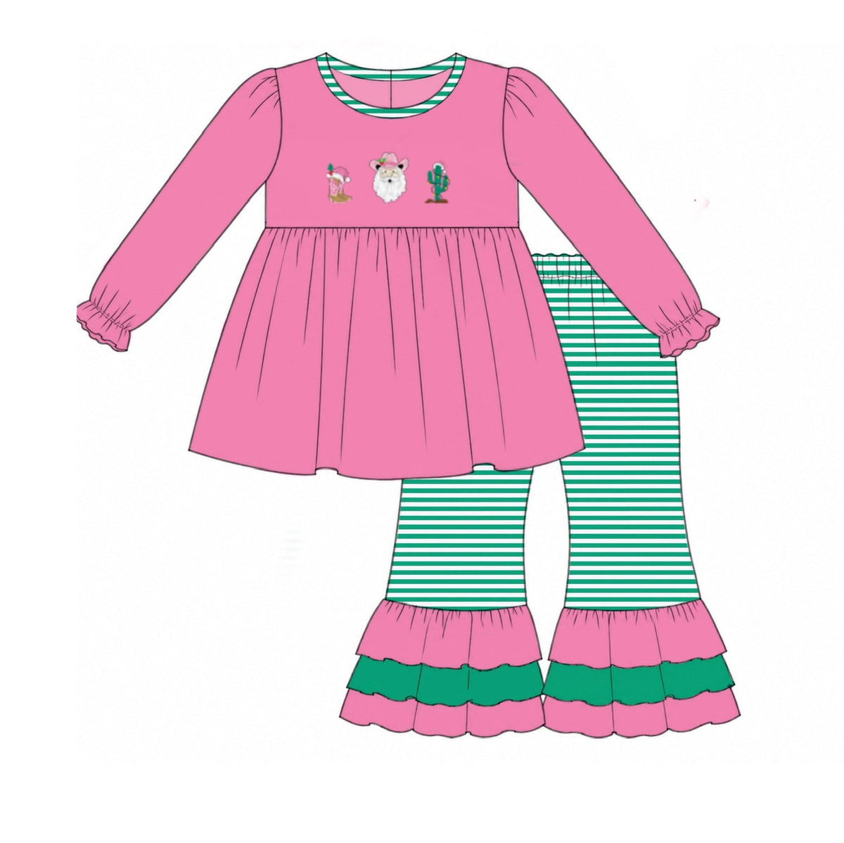 PO54 Country Christmas Pant Set