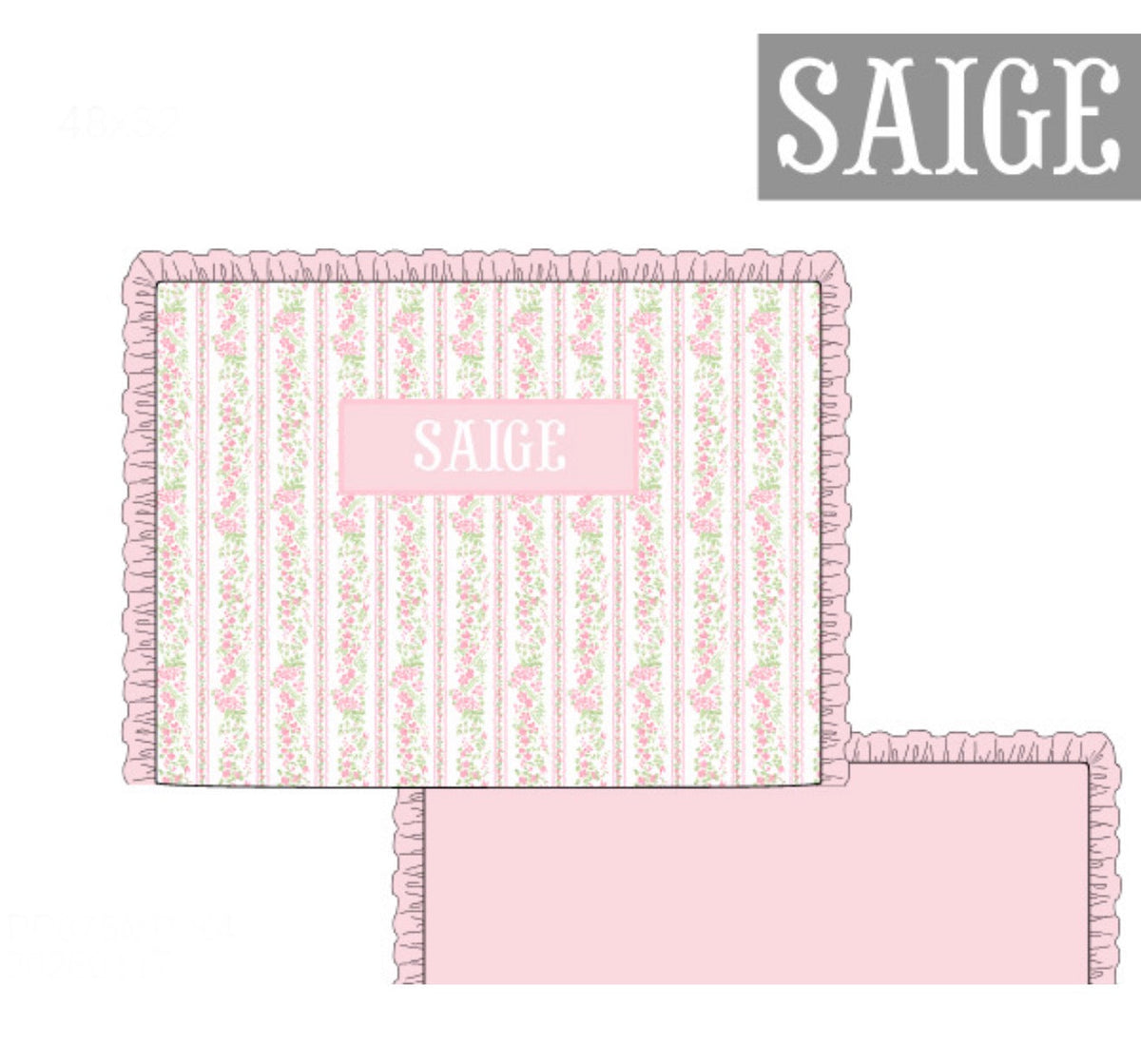 PO49 Leighton Floral Luggage Blanket