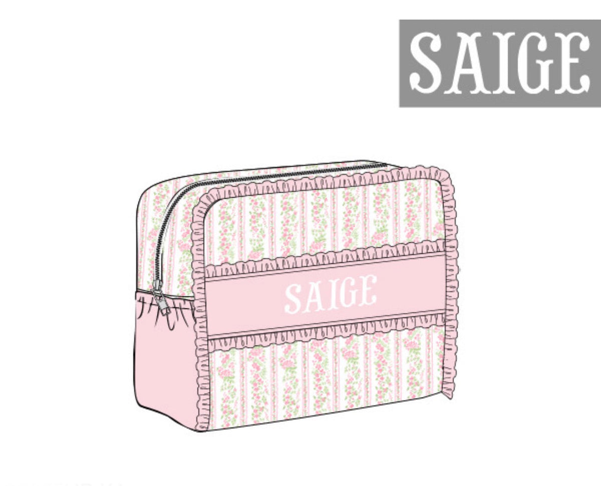 PO49 Leighton Floral Luggage Accessory Bag