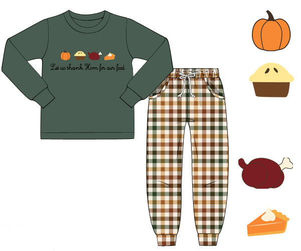 PO53 Let Us Thank Him Jogger Set