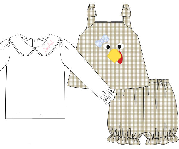 PO53 Little Turkeys Short Set