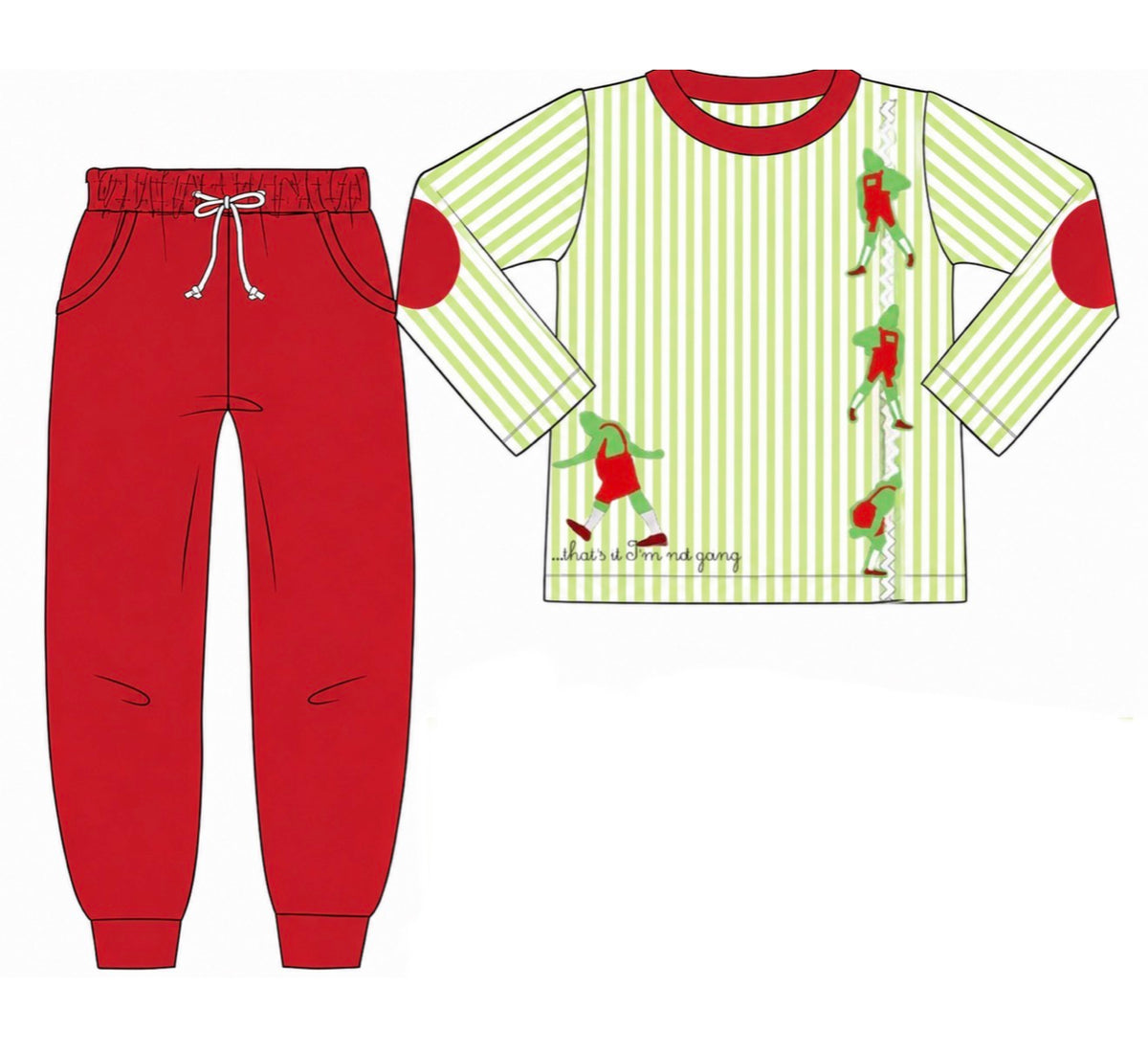 PO54 I'm Not Going Jogger Set