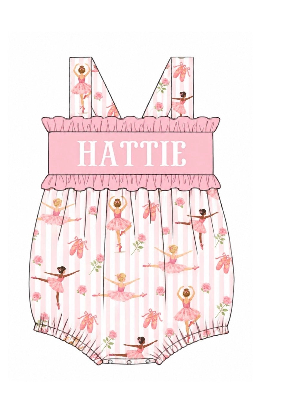 PO58 Spring Name Smocks Girl Bubble