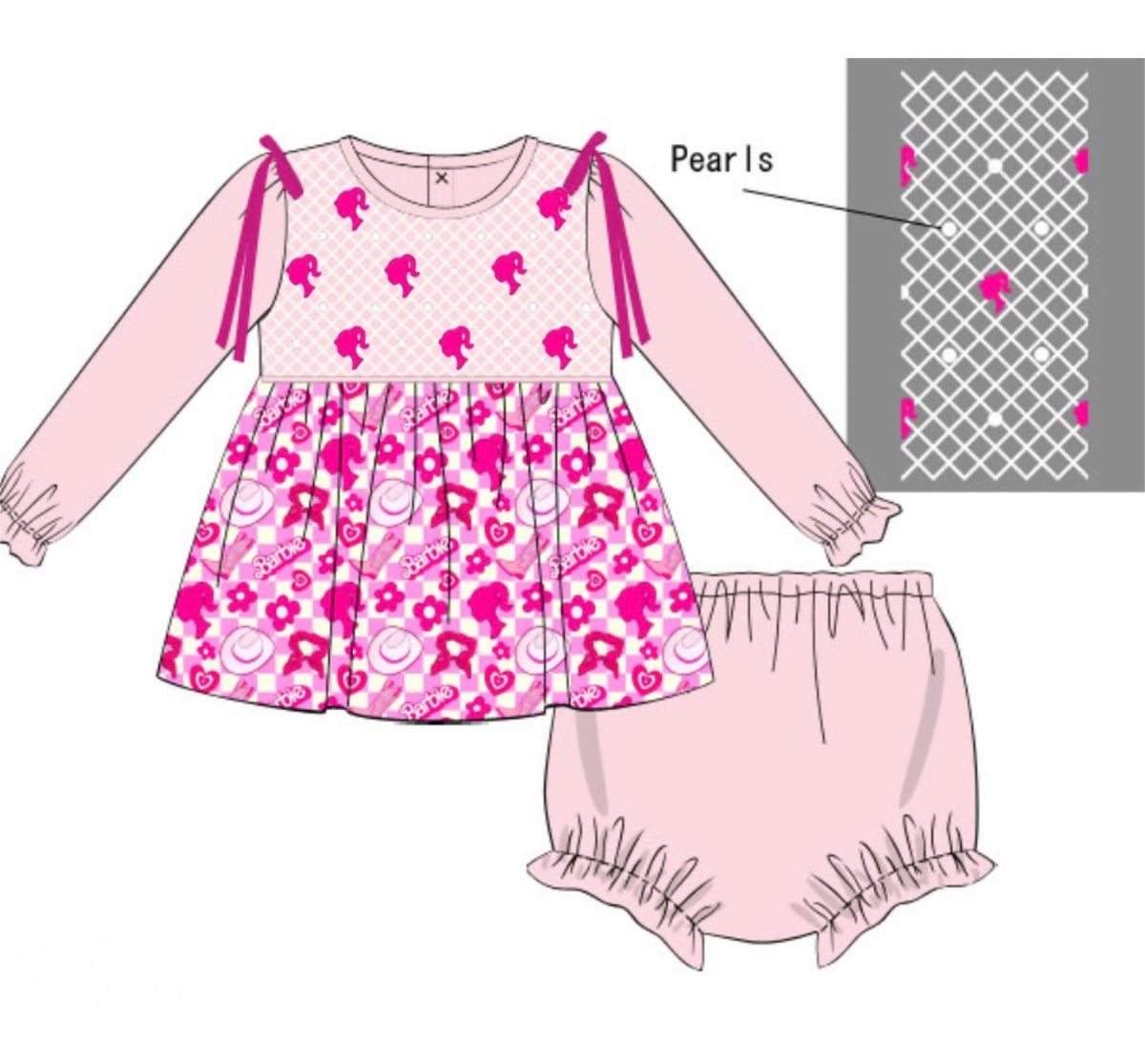 PO55 Life in Pink & The Fast Lane Bloomer Set