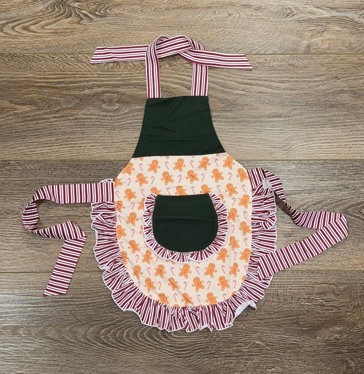 Holiday Ruffle Adult Apron