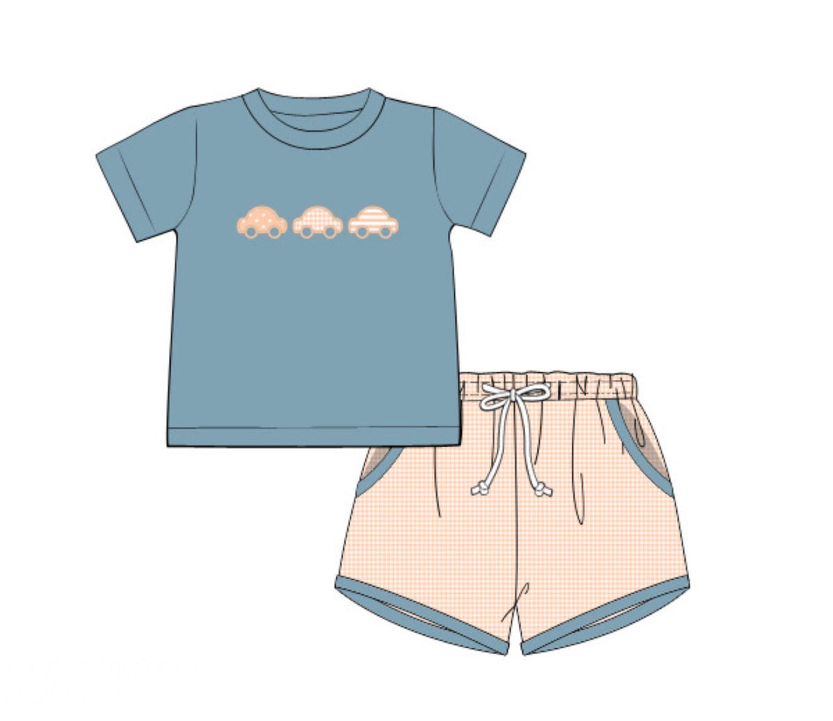 PO51 Fall Basics Boy Short Set