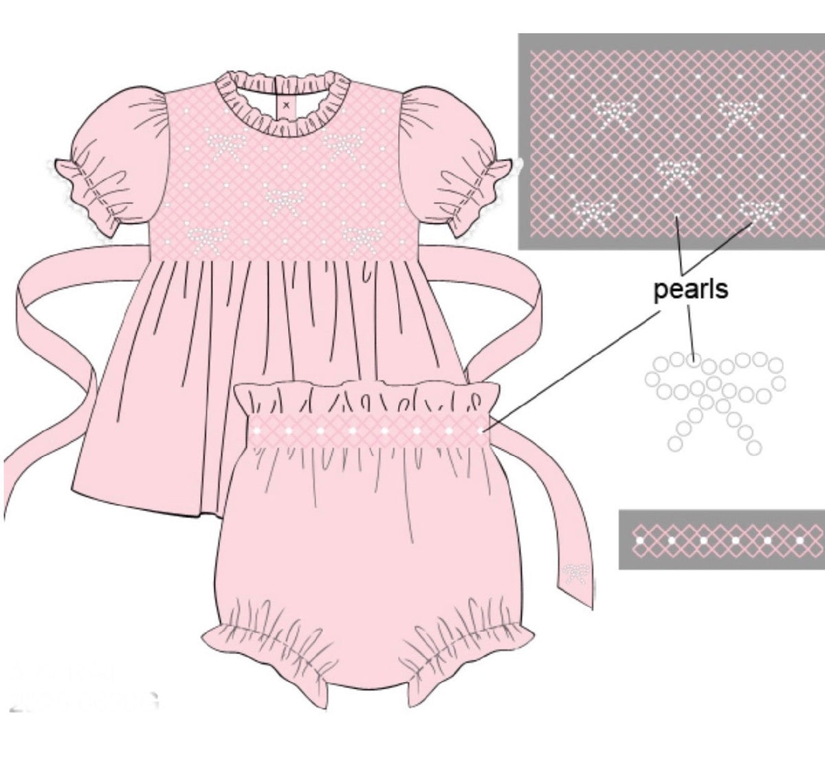 Pink & Pearl Bloomer Set