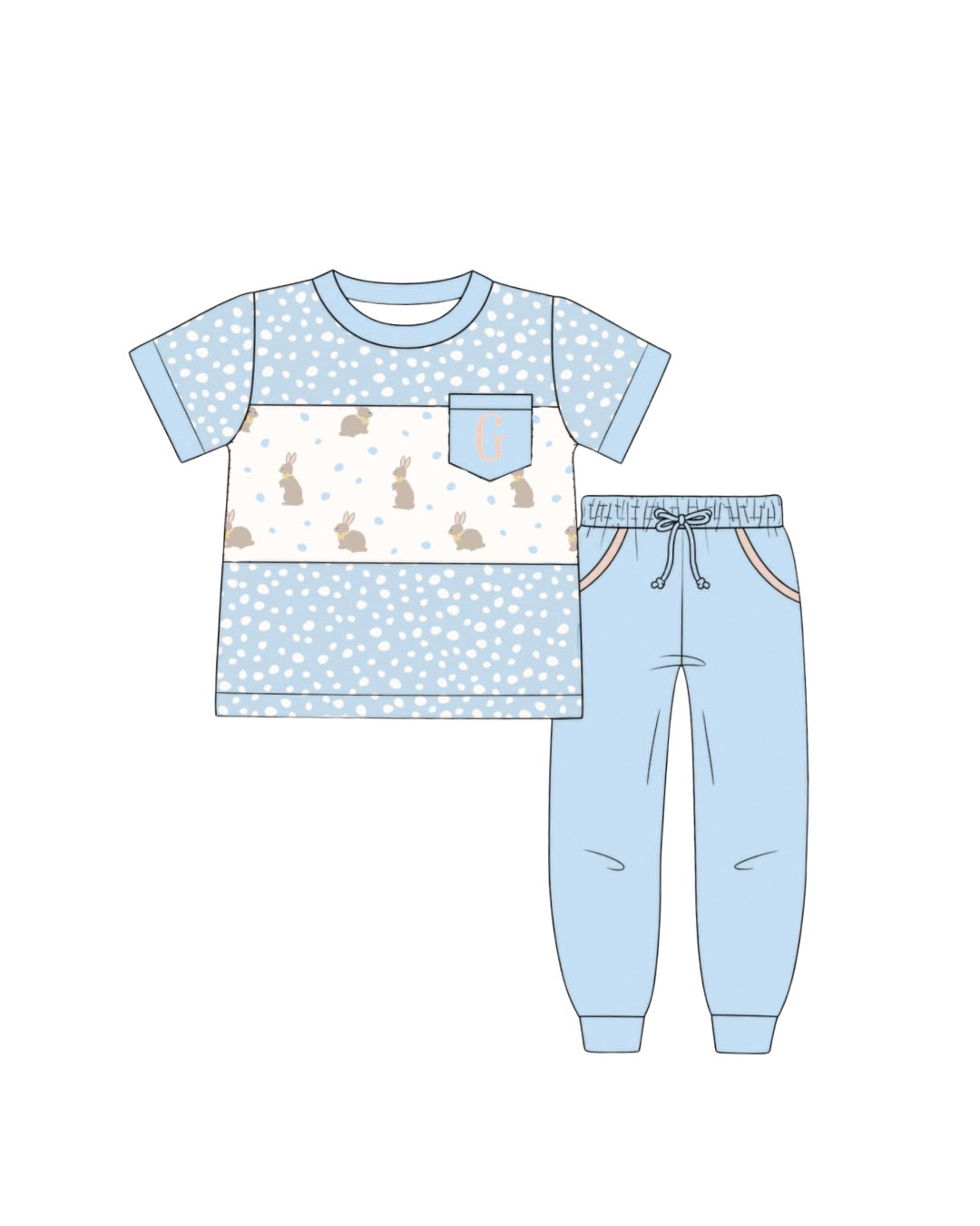 PO57 Easter Knits Jogger Set