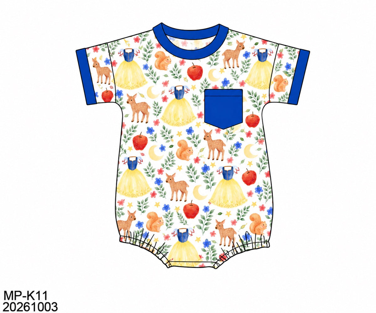PO58 Girls Loungewear Bubble - White as Snow