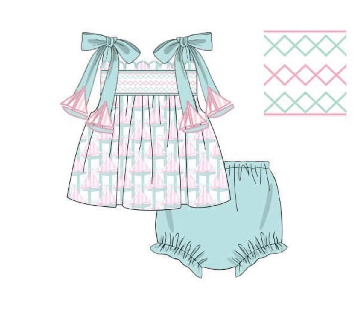 PO48 Sail Away With Me Bloomer Set