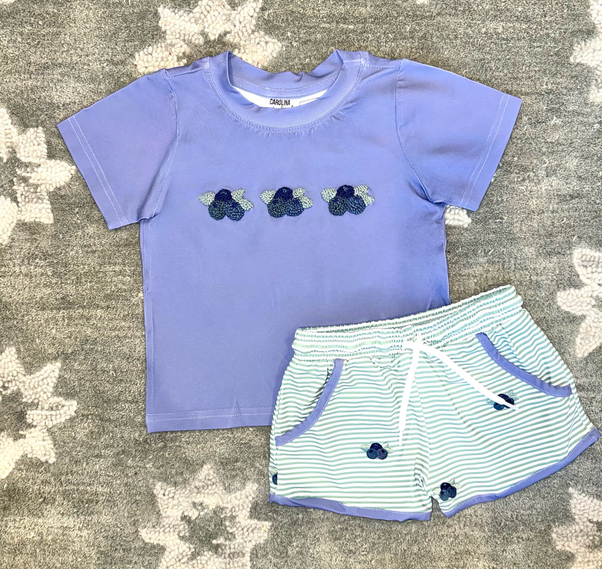 Blueberry Buddy Shorts Set