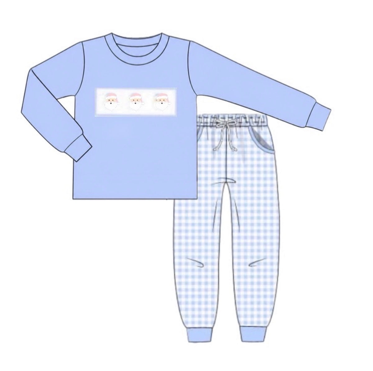 PO54 Pastel Claus' Boy Pant Set