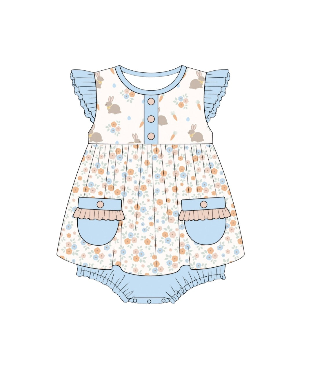 PO57 Easter Knits Skirted Bubble