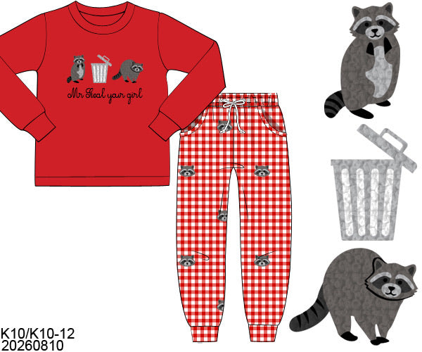 PO56 Cute but Feral Boy Pant Set