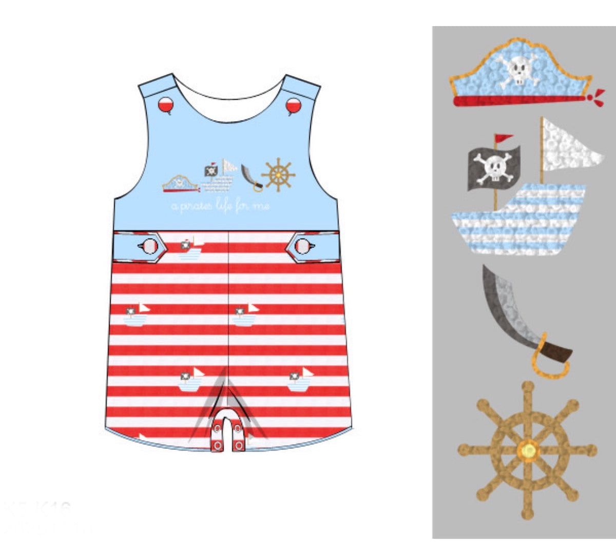 PO48 French Knot Pirates JonJon