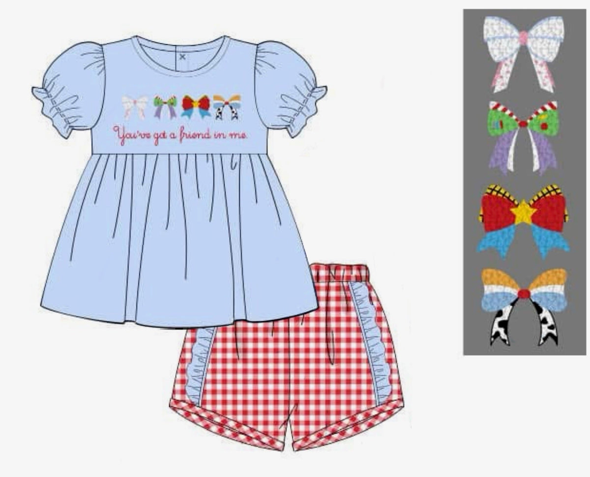 PO50 You've Got A Friend In Me Girl Short Set