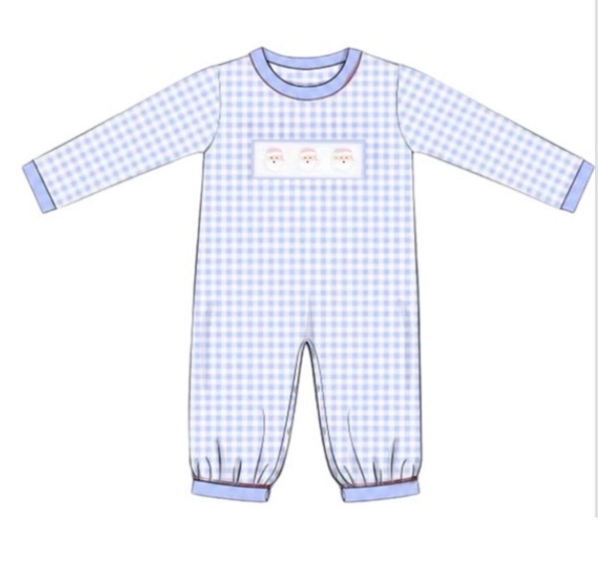PO54 Pastel Claus' Boy Romper