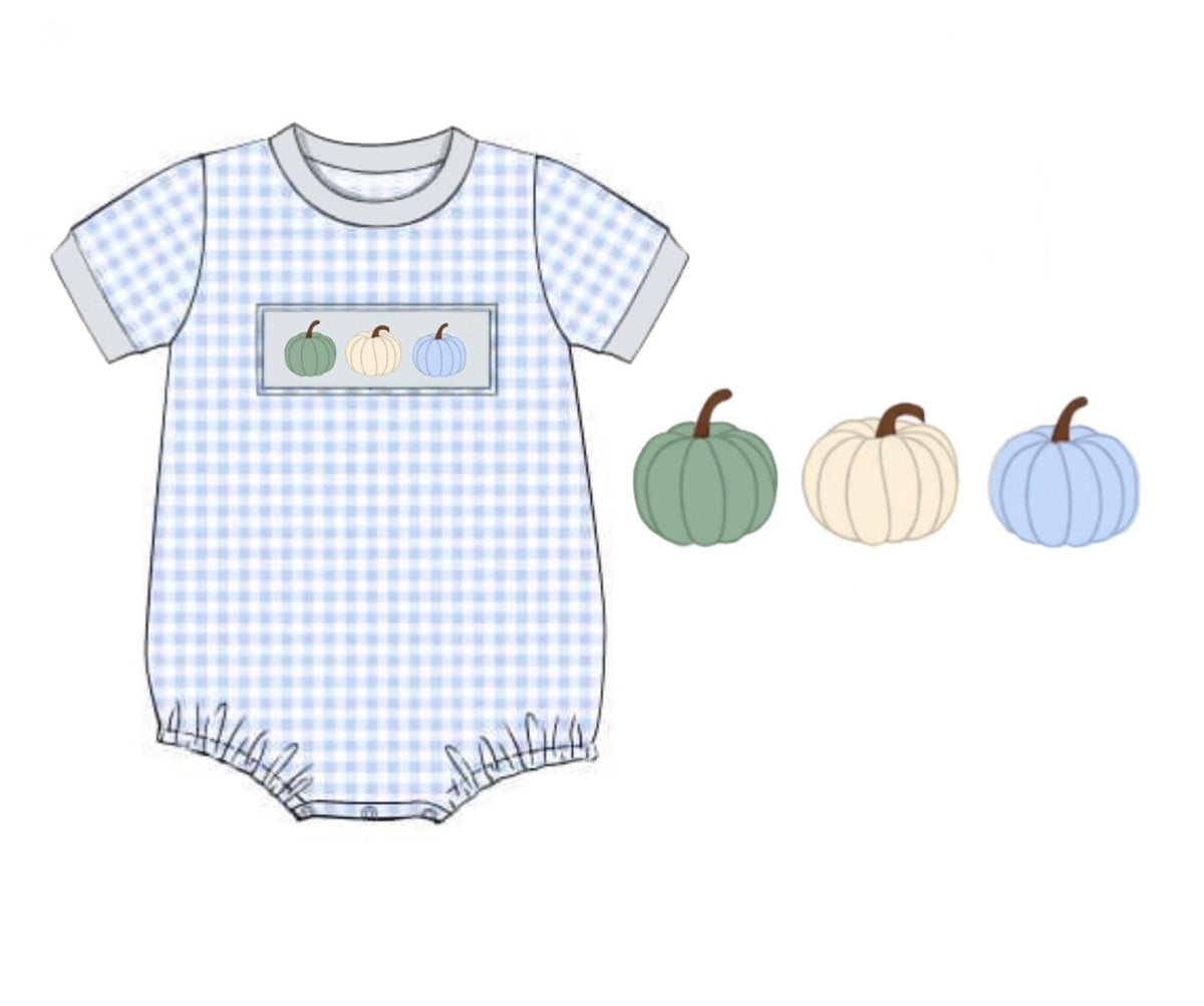 PO51 Gingham Pumpkins Bubble