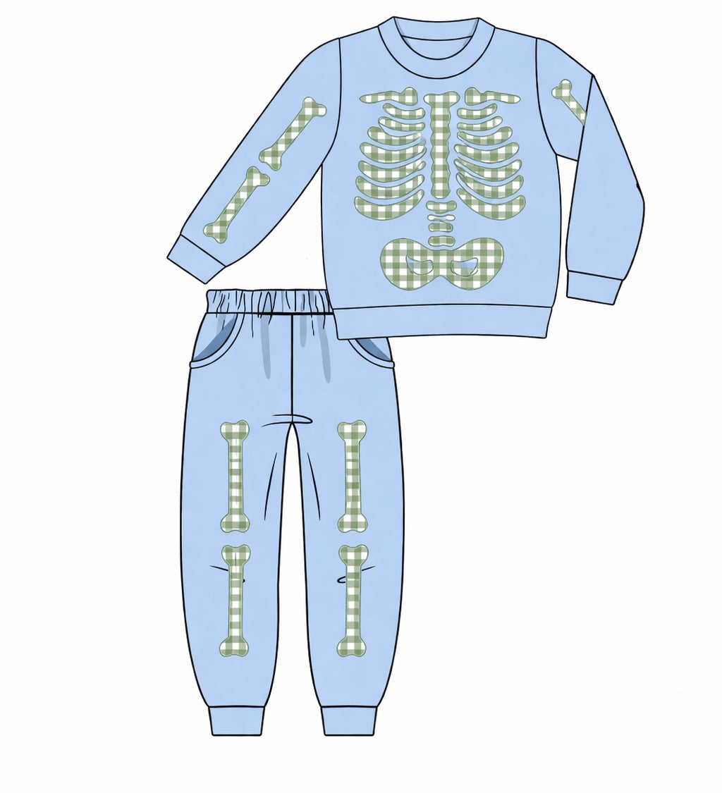 PO52 Spooky Bones Blue Set