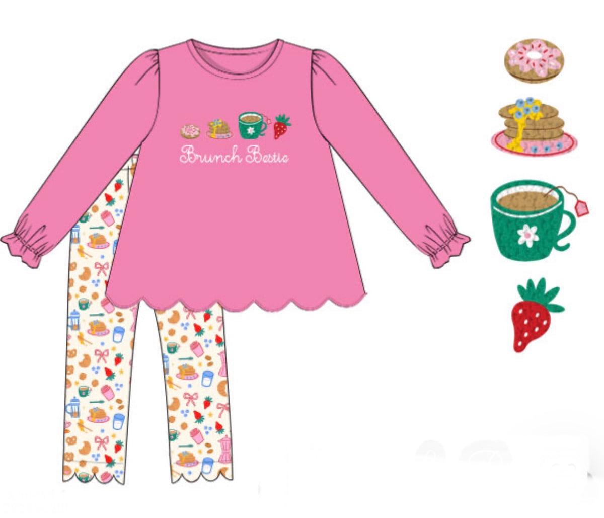 PO55 Brunch Buddies Legging Set