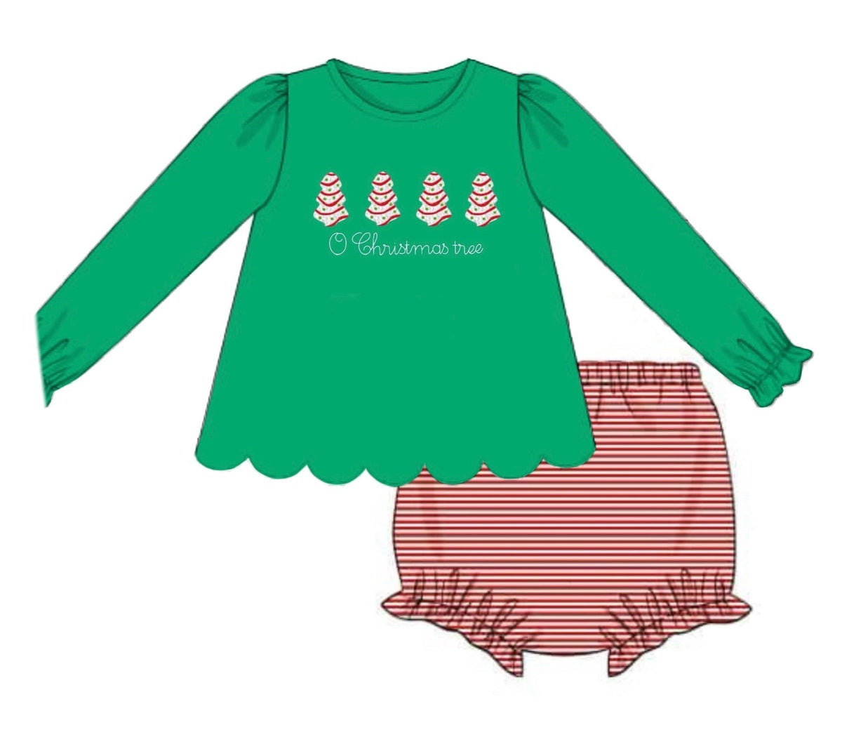 PO54 French Knot Tree Cakes Bloomer Set