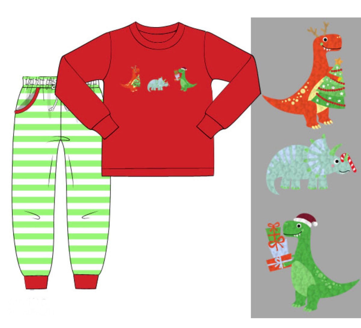 PO54 For the Boys - Jurassic Jingle Jogger Set