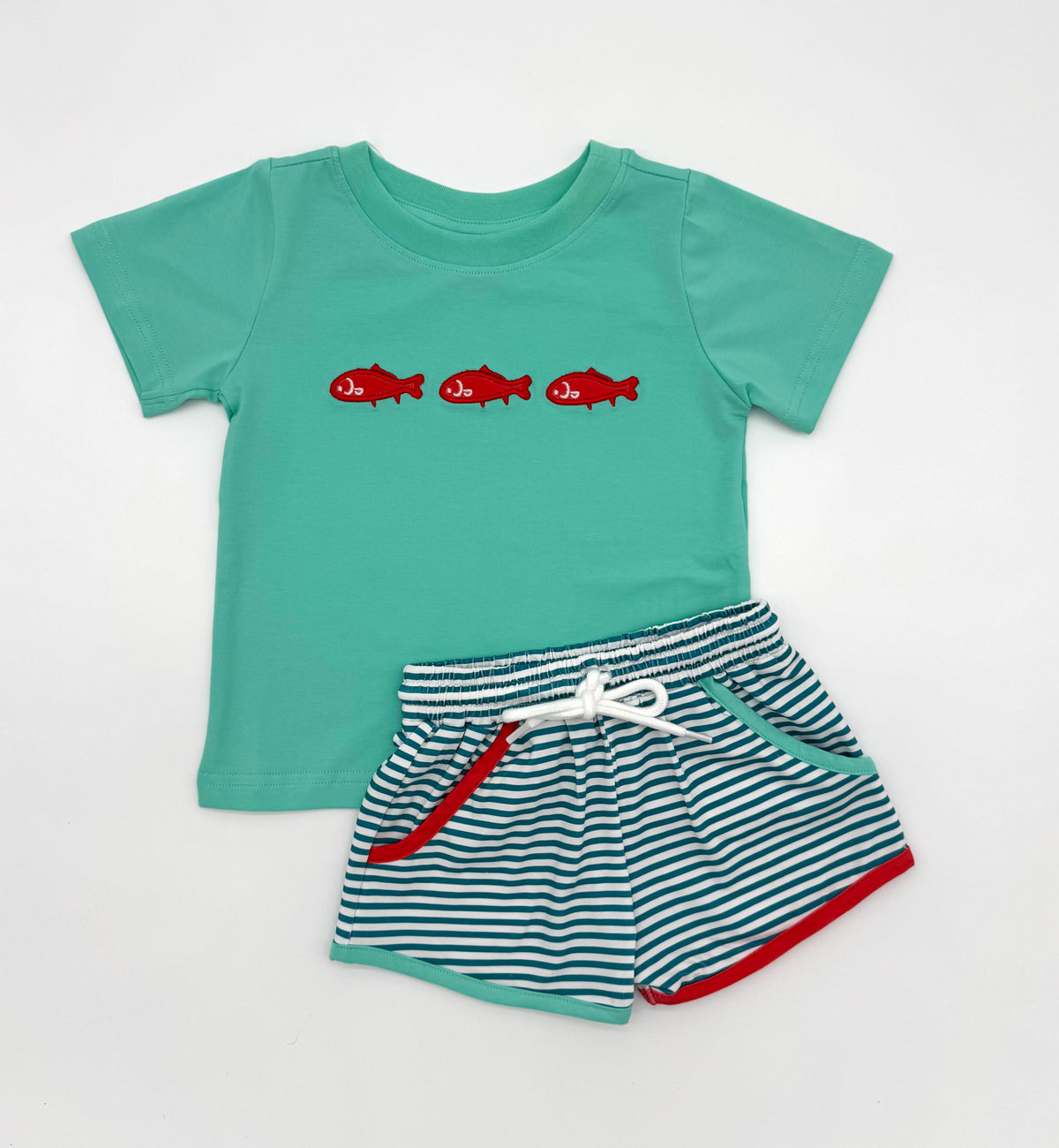 Colorful Koi Shorts Set
