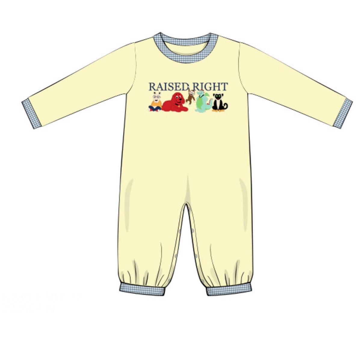 PO57 Raised Right Boy Romper