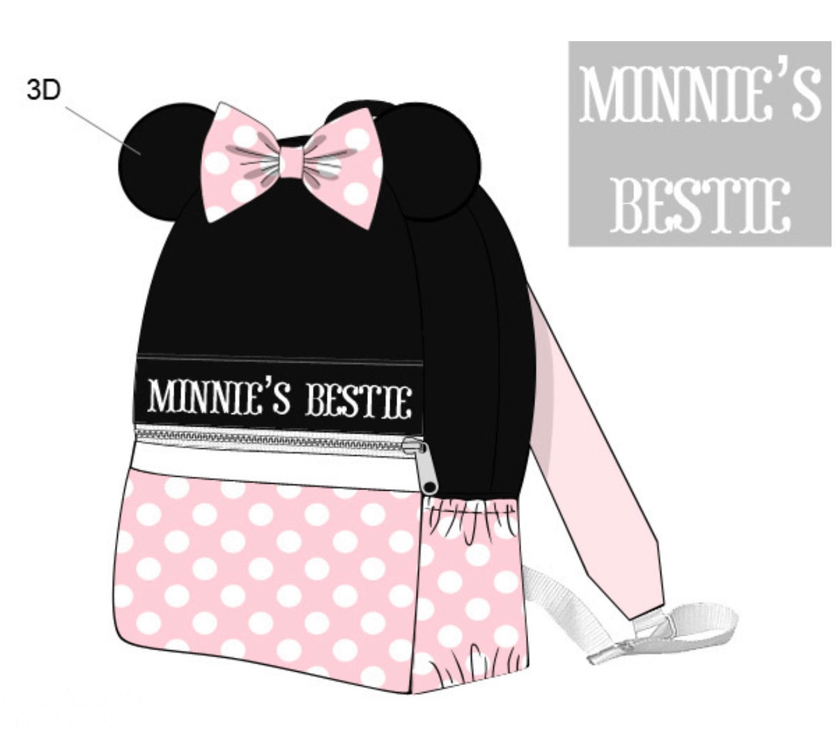 PO50 Mouse Ears Girl Backpack