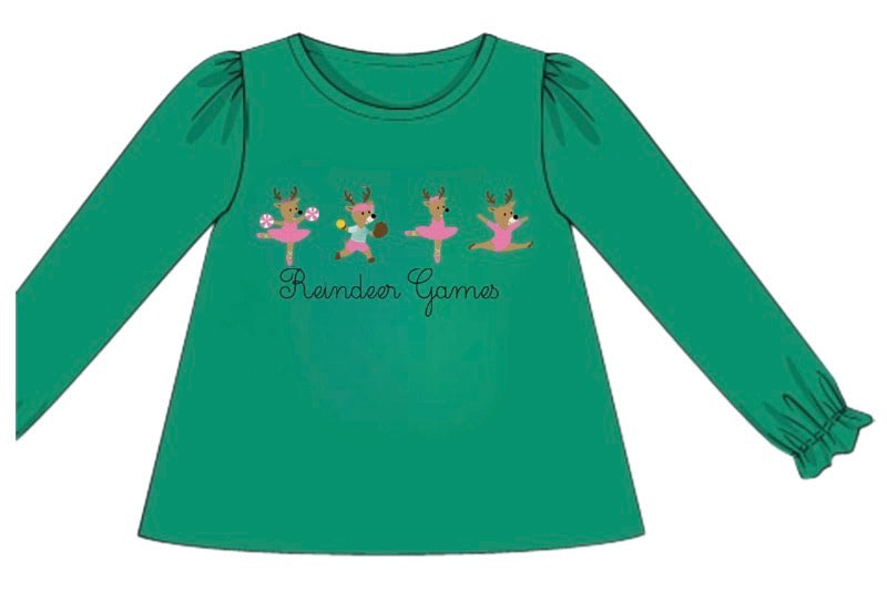 PO54 Reindeer Games Girl Shirt