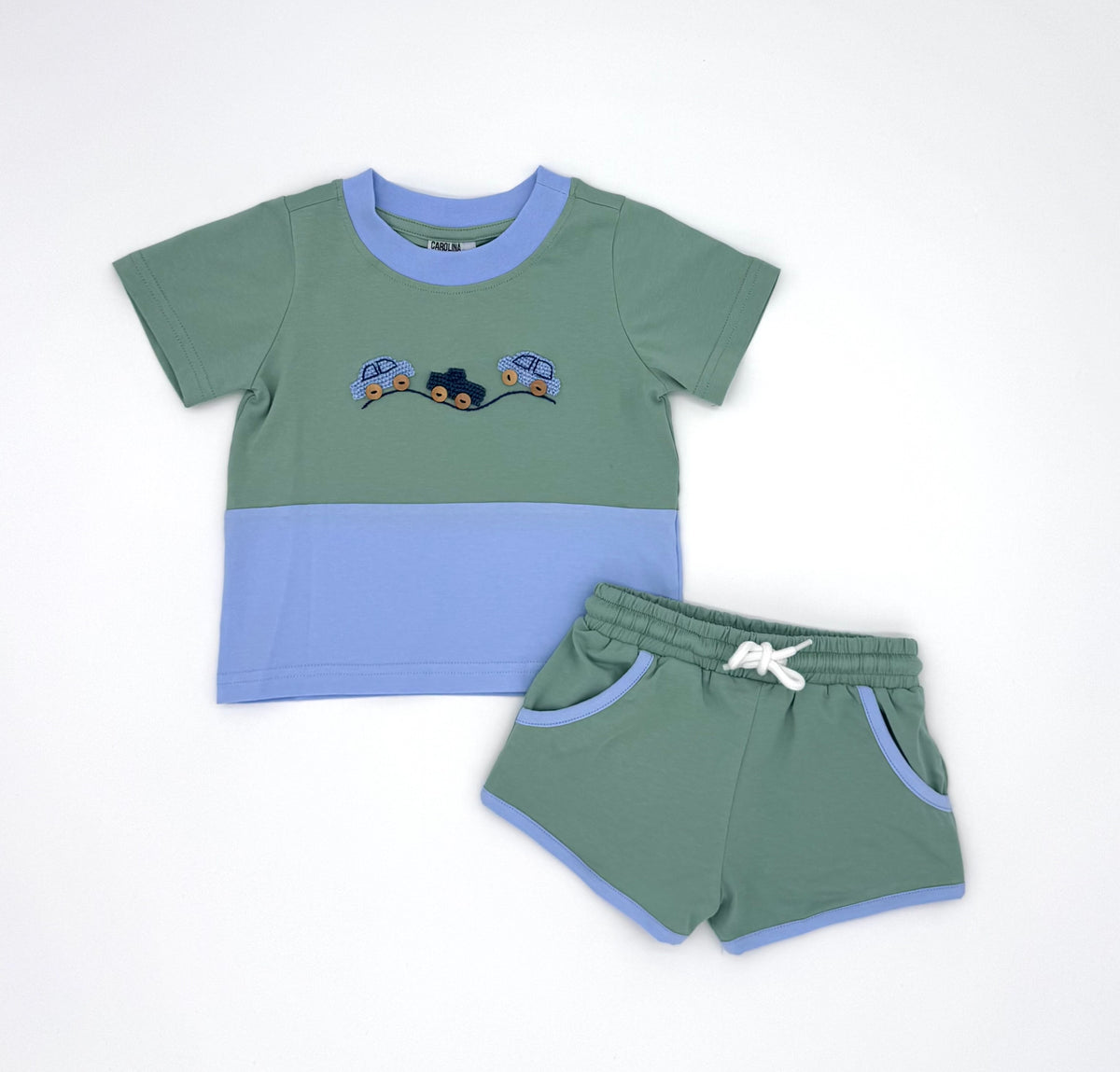 Things That Go Shorts Set