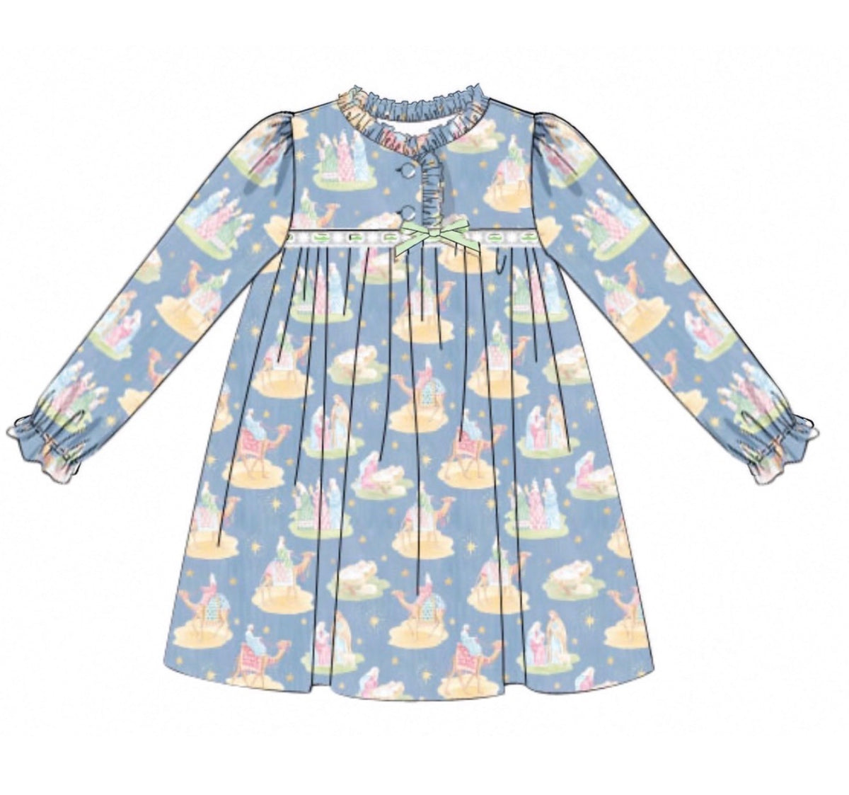 PO54 Nativity Pajamas Gown