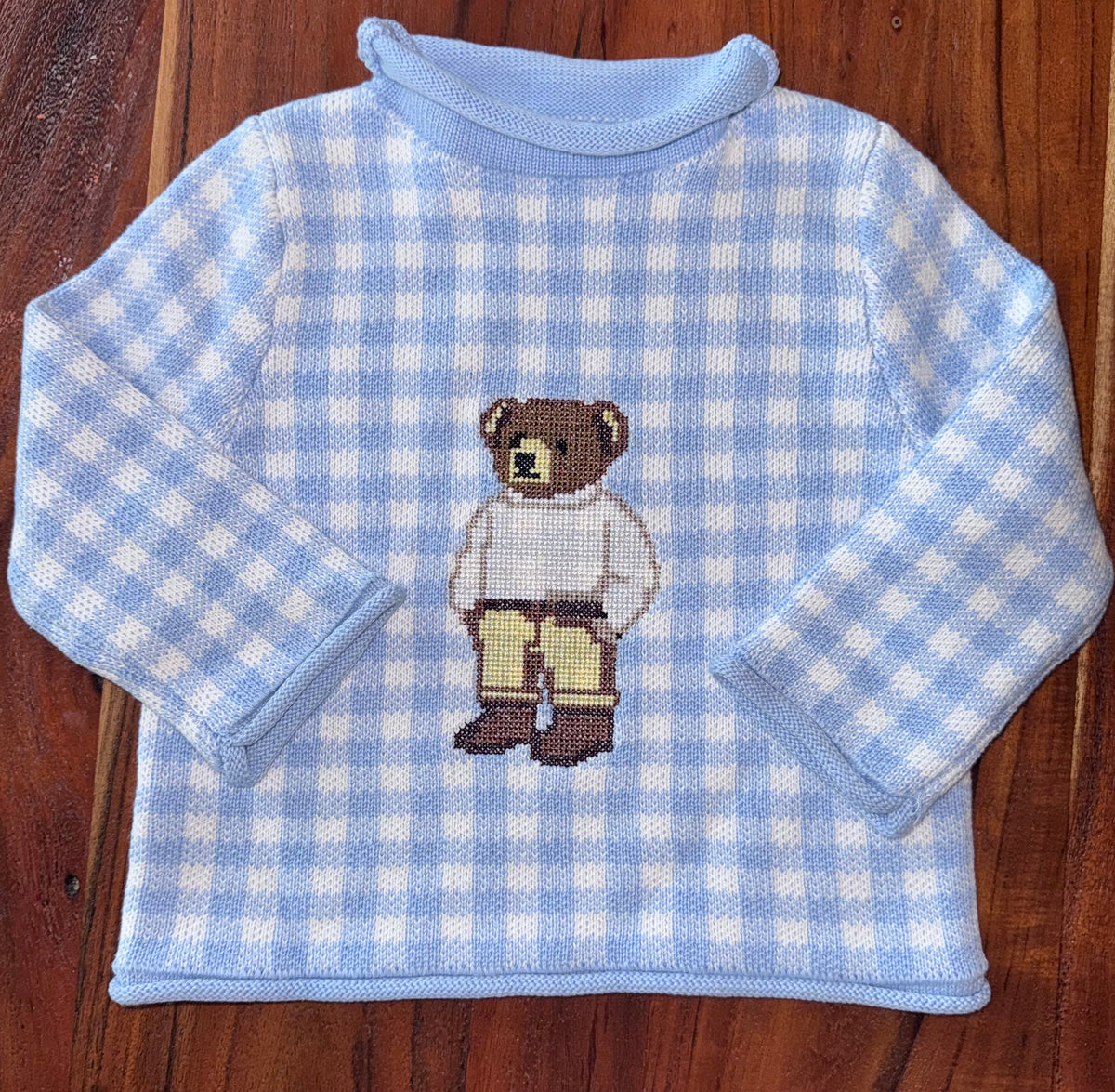 SWEATER PO: Harrison Bear Embroidered Rollneck Sweater