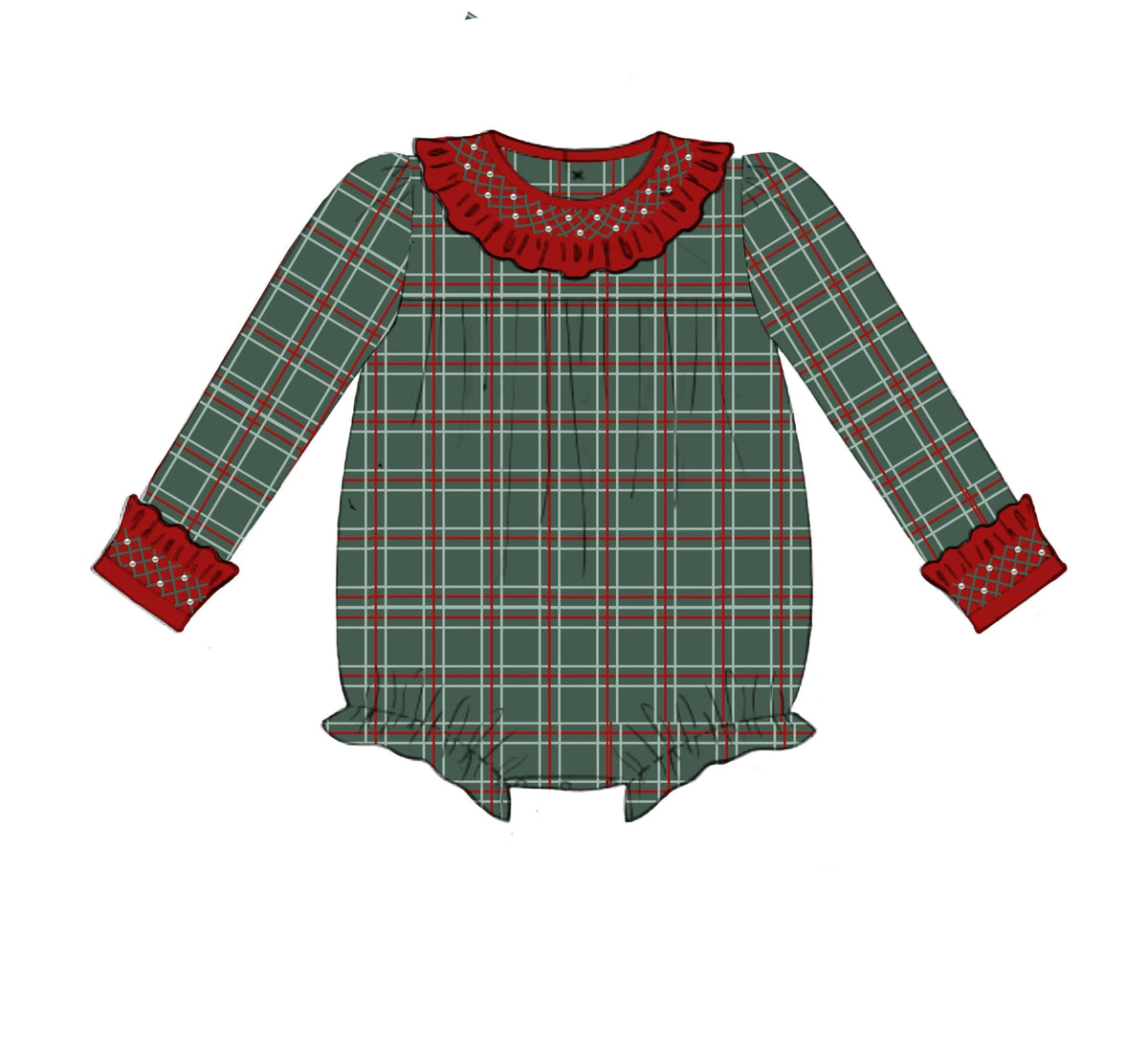 PO54 Plaid & Pearls Bubble