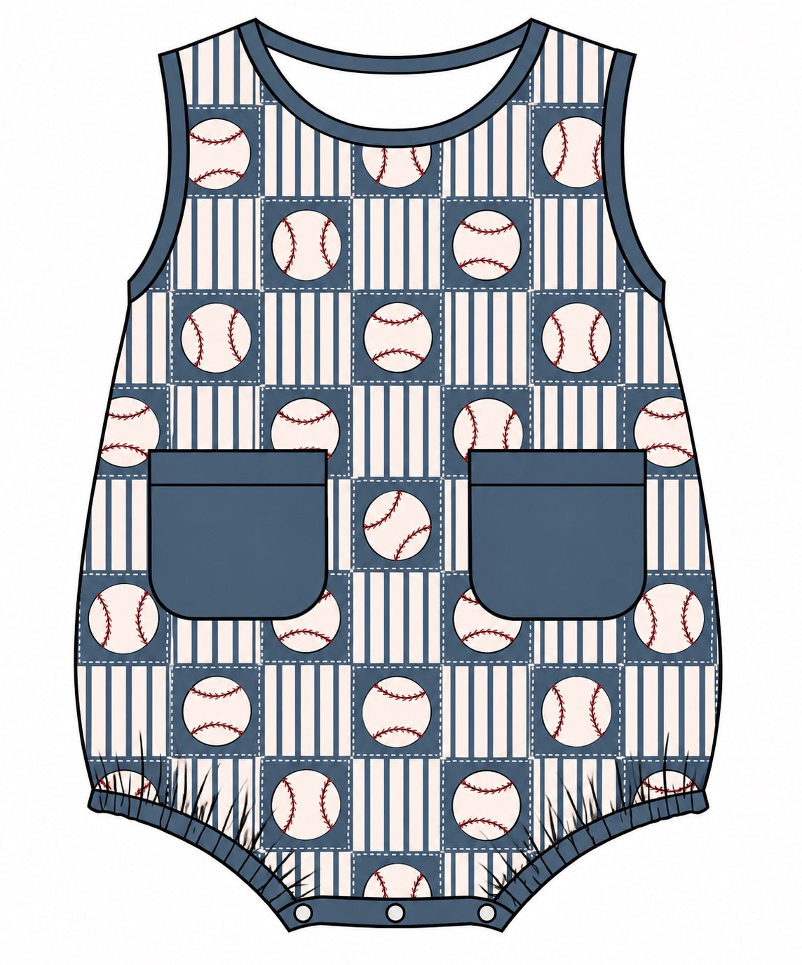 PO58 Baseball & Bouquets Bubble