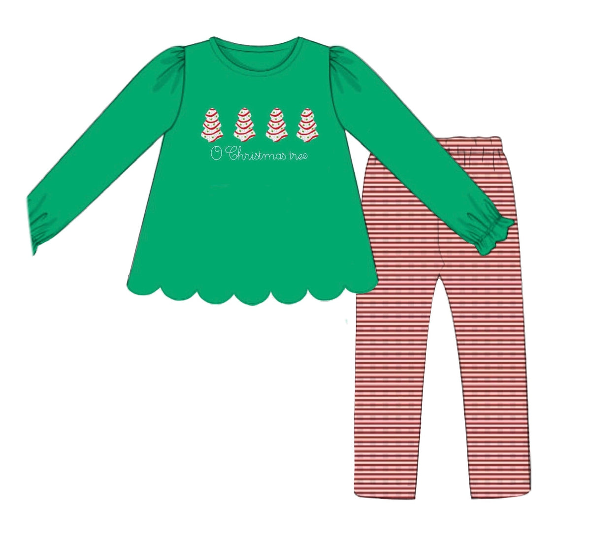 PO54 French Knot Tree Cakes Legging Set