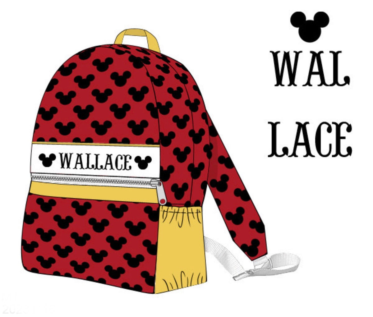 PO50 Magical Luggage Red Mouse Backpack