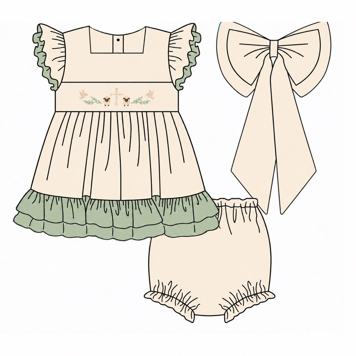 PO57 Worthy is the Lamb Bloomer Set