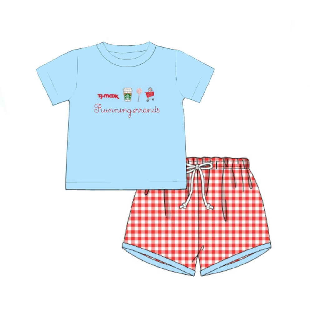 PO46 Running Errands Boy Short Set
