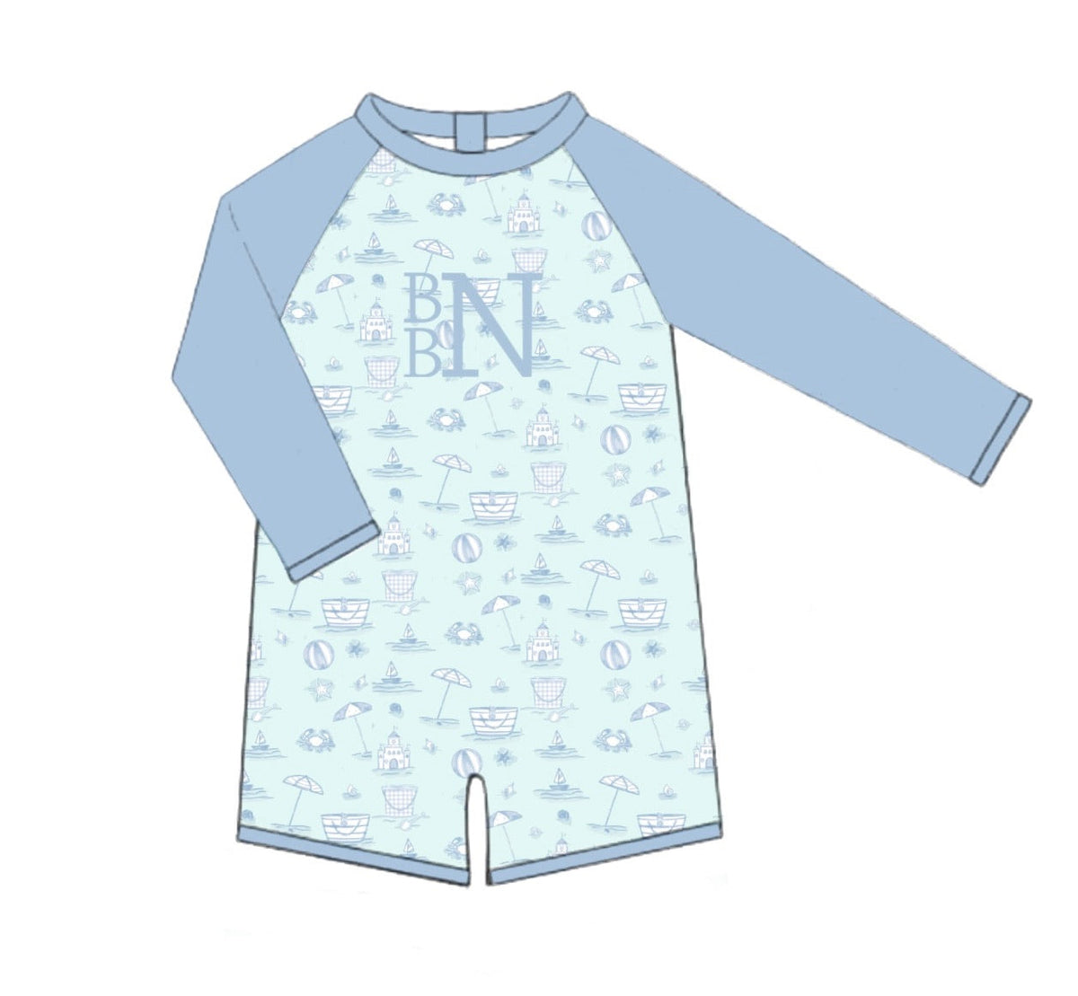 PO46 Beach Toile Swim Boy 1pc.