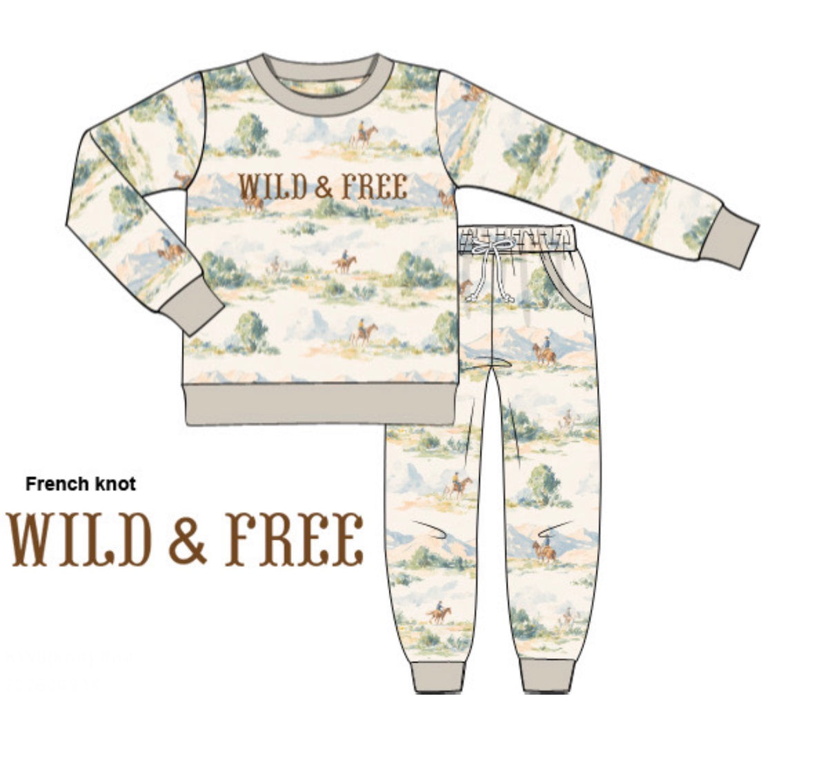 PO55 Winter Jogger Sets - Wild & Free Boys