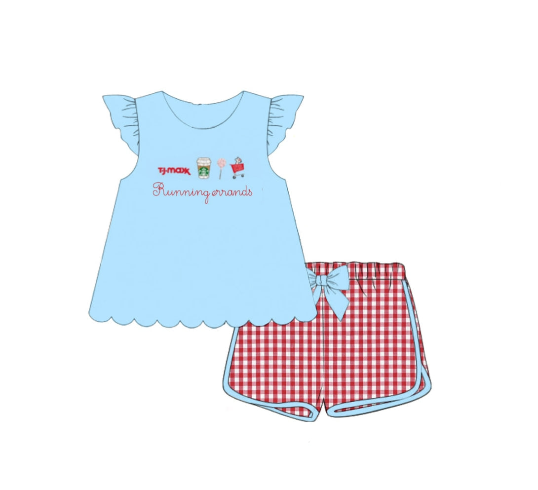 PO46 Running Errands Girl Short Set