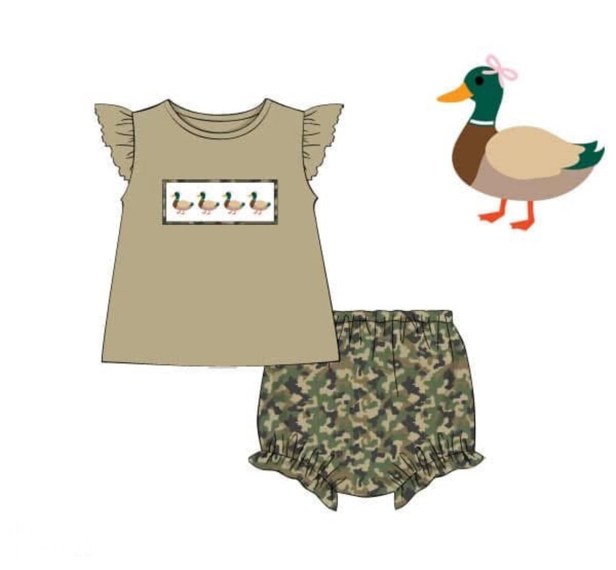 PO46 Duck Hunt Bloomer Set