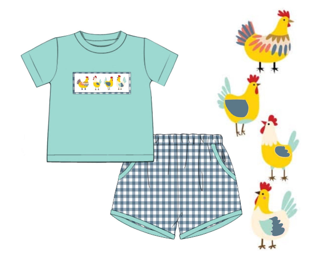 PO46 Chicken Coop Boy Short Set